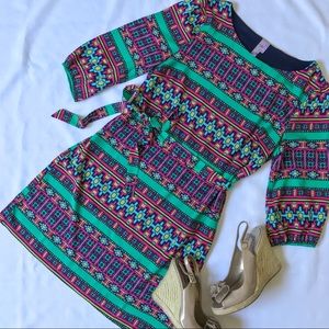 Boutique Bright Print Dress